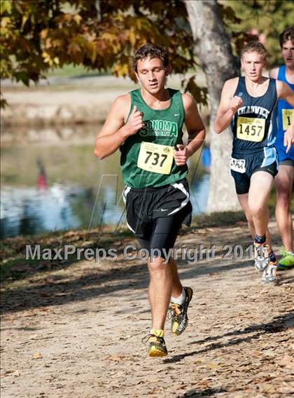 Thumbnail 3 in CIF State Cross Country Championships (Boys Division V) photogallery.