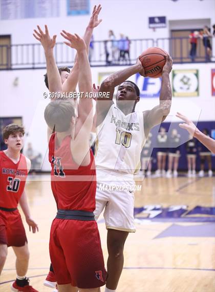 Thumbnail 1 in Roncalli vs. Decatur Central (IHSAA 4A 2nd Round Playoff) photogallery.