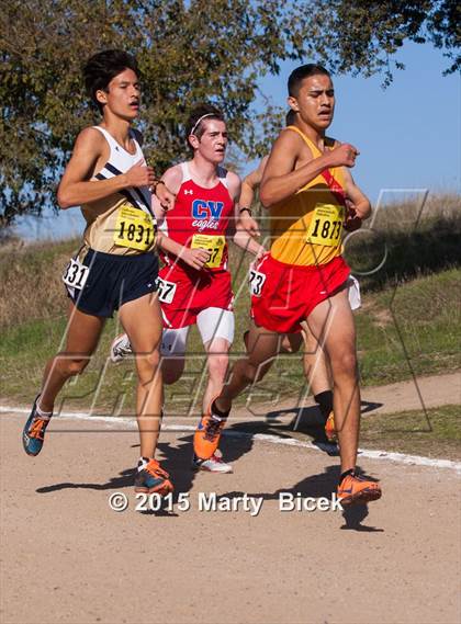 Thumbnail 2 in CIF State Cross Country Championships (D2 Boys Race) photogallery.