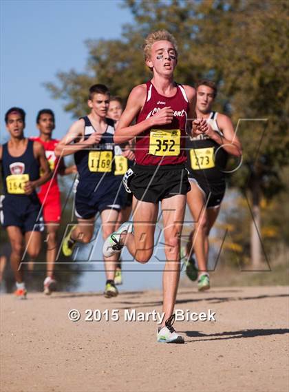Thumbnail 2 in CIF State Cross Country Championships (D2 Boys Race) photogallery.