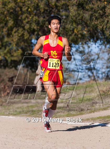 Thumbnail 2 in CIF State Cross Country Championships (D2 Boys Race) photogallery.