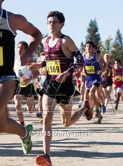 Thumbnail 2 in CIF State Cross Country Championships (D2 Boys Race) photogallery.