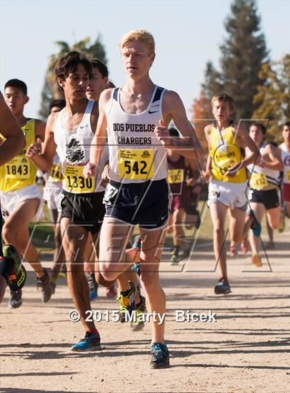 Thumbnail 1 in CIF State Cross Country Championships (D2 Boys Race) photogallery.