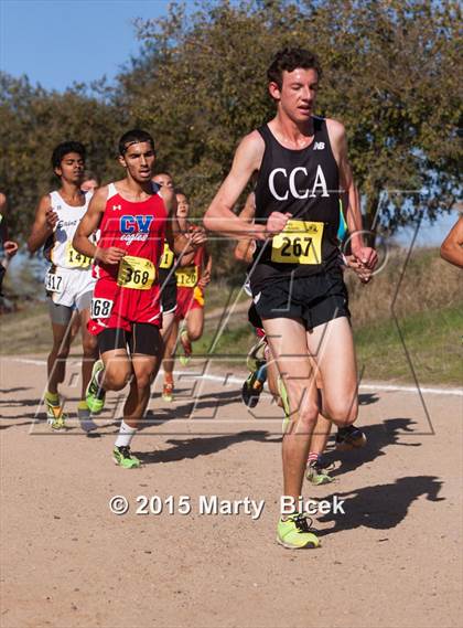 Thumbnail 3 in CIF State Cross Country Championships (D2 Boys Race) photogallery.