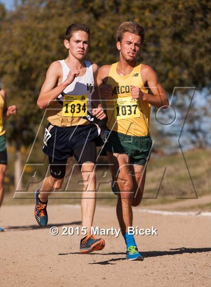 Thumbnail 1 in CIF State Cross Country Championships (D2 Boys Race) photogallery.
