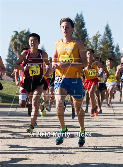 Thumbnail 2 in CIF State Cross Country Championships (D2 Boys Race) photogallery.