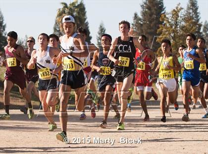 Thumbnail 2 in CIF State Cross Country Championships (D2 Boys Race) photogallery.