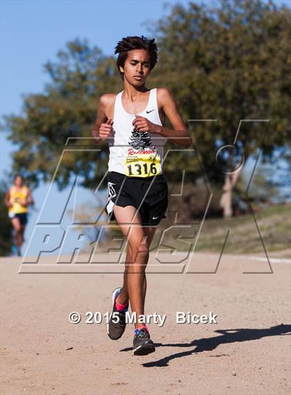 Thumbnail 1 in CIF State Cross Country Championships (D2 Boys Race) photogallery.