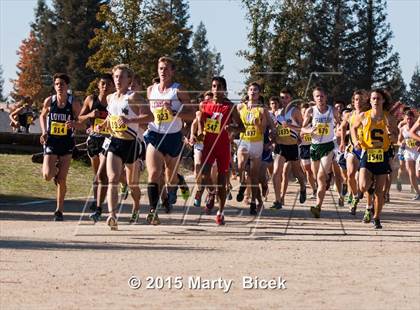 Thumbnail 2 in CIF State Cross Country Championships (D2 Boys Race) photogallery.