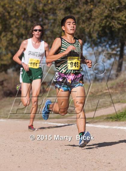 Thumbnail 2 in CIF State Cross Country Championships (D2 Boys Race) photogallery.