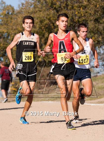 Thumbnail 2 in CIF State Cross Country Championships (D2 Boys Race) photogallery.