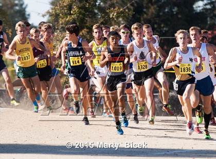 Thumbnail 1 in CIF State Cross Country Championships (D2 Boys Race) photogallery.