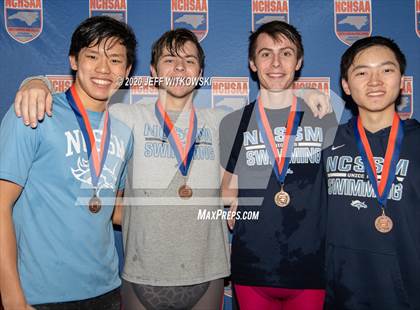 Thumbnail 1 in NCHSAA 1A/2A Swimming Finals photogallery.
