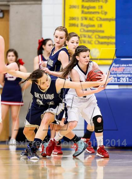 Thumbnail 3 in Skyline vs Springville (UHSAA 4A Final) photogallery.