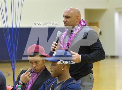 Thumbnail 2 in Bishop Gorman (National Signing Day) photogallery.
