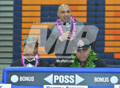 Thumbnail 1 in Bishop Gorman (National Signing Day) photogallery.