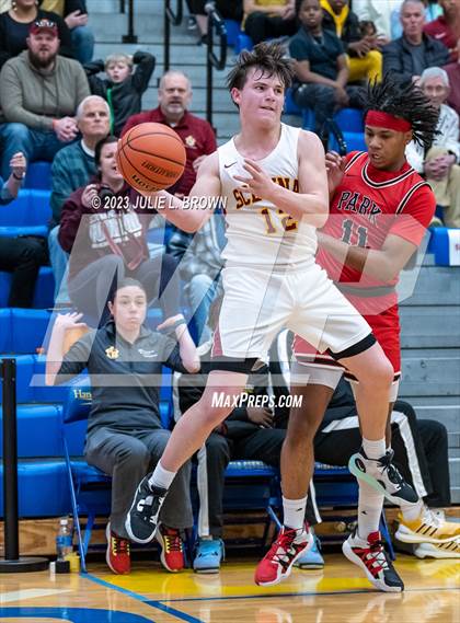 Thumbnail 1 in Park Tudor vs. Indianapolis Scecina Memorial (IHSAA 2A Regional 21 Championship)  photogallery.