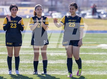 Thumbnail 3 in Ben Holt College Prep Academy vs. Mariposa County (CIF SJS D6 Final) photogallery.