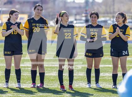 Thumbnail 1 in Ben Holt College Prep Academy vs. Mariposa County (CIF SJS D6 Final) photogallery.