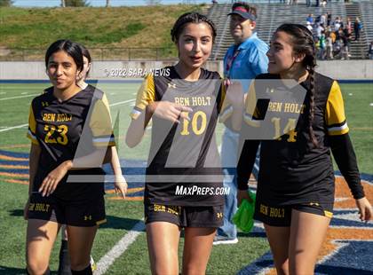 Thumbnail 1 in Ben Holt College Prep Academy vs. Mariposa County (CIF SJS D6 Final) photogallery.