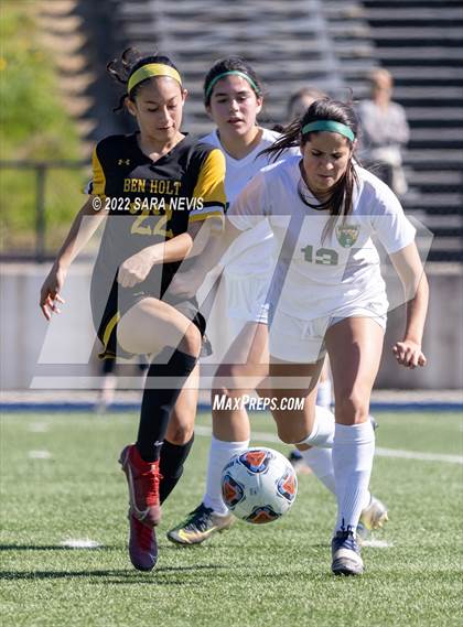 Thumbnail 2 in Ben Holt College Prep Academy vs. Mariposa County (CIF SJS D6 Final) photogallery.