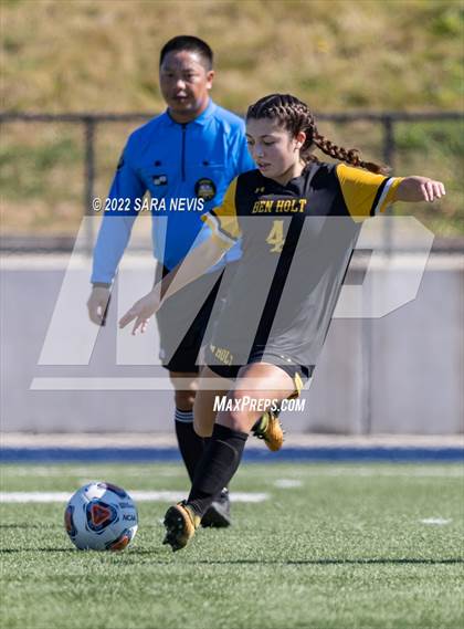 Thumbnail 3 in Ben Holt College Prep Academy vs. Mariposa County (CIF SJS D6 Final) photogallery.