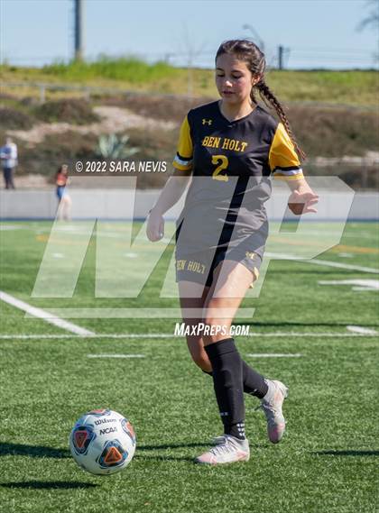 Thumbnail 3 in Ben Holt College Prep Academy vs. Mariposa County (CIF SJS D6 Final) photogallery.