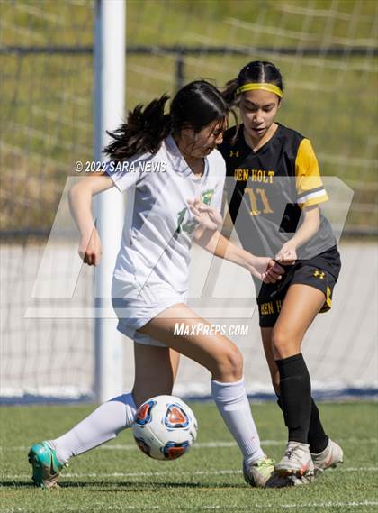 Thumbnail 3 in Ben Holt College Prep Academy vs. Mariposa County (CIF SJS D6 Final) photogallery.