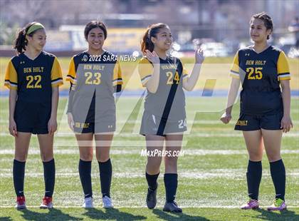 Thumbnail 2 in Ben Holt College Prep Academy vs. Mariposa County (CIF SJS D6 Final) photogallery.
