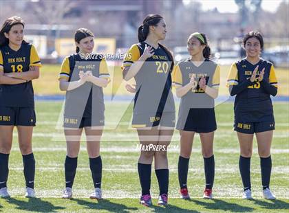 Thumbnail 3 in Ben Holt College Prep Academy vs. Mariposa County (CIF SJS D6 Final) photogallery.