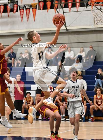 Thumbnail 1 in Cardinal Newman @ Marin Catholic (Foundation Game) photogallery.