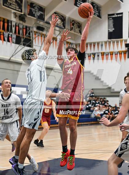 Thumbnail 3 in Cardinal Newman @ Marin Catholic (Foundation Game) photogallery.