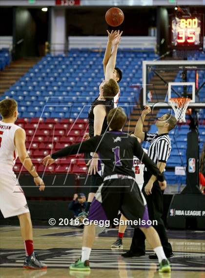 Thumbnail 1 in Redding Christian vs. Vacaville Christian photogallery.