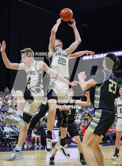 Thumbnail 1 in Graford vs. Jayton (UIL 1A Basketball State Final) photogallery.