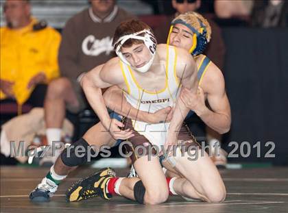 Thumbnail 1 in CIF State Wrestling Championships (Day 2 - Semifinals) photogallery.