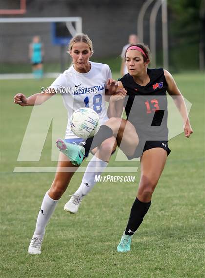 Thumbnail 1 in Mooresville vs. Marvin Ridge (NCHSAA 4A West Region Championship) photogallery.