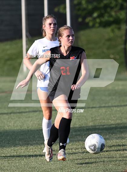 Thumbnail 2 in Mooresville vs. Marvin Ridge (NCHSAA 4A West Region Championship) photogallery.