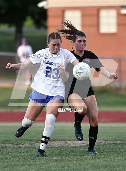 Thumbnail 1 in Mooresville vs. Marvin Ridge (NCHSAA 4A West Region Championship) photogallery.