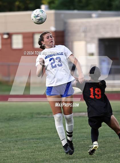 Thumbnail 2 in Mooresville vs. Marvin Ridge (NCHSAA 4A West Region Championship) photogallery.