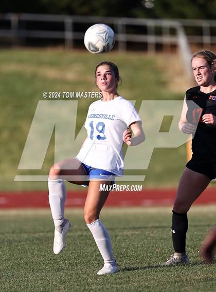 Thumbnail 2 in Mooresville vs. Marvin Ridge (NCHSAA 4A West Region Championship) photogallery.