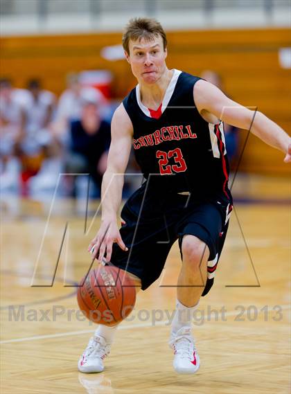 Thumbnail 1 in Brandeis vs. Churchill (NISD Boys Basketball Tournament) photogallery.