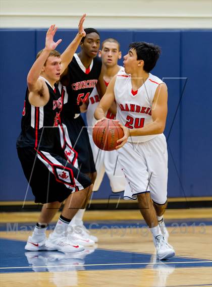 Thumbnail 1 in Brandeis vs. Churchill (NISD Boys Basketball Tournament) photogallery.