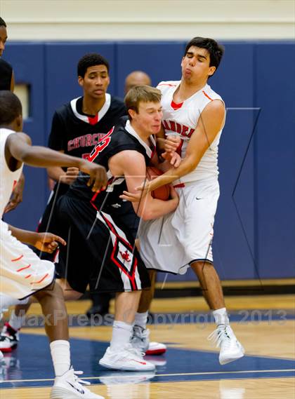 Thumbnail 1 in Brandeis vs. Churchill (NISD Boys Basketball Tournament) photogallery.