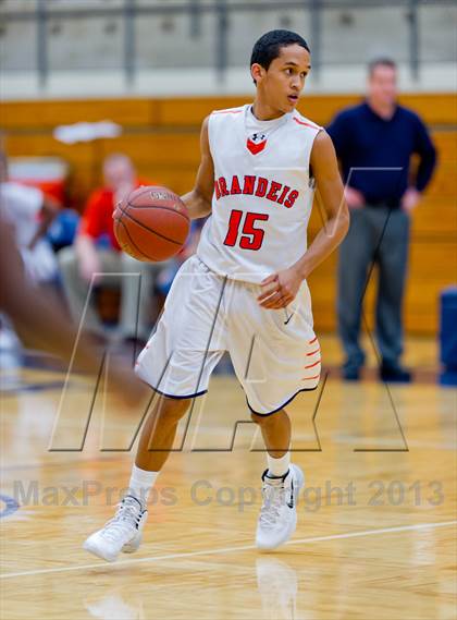 Thumbnail 1 in Brandeis vs. Churchill (NISD Boys Basketball Tournament) photogallery.