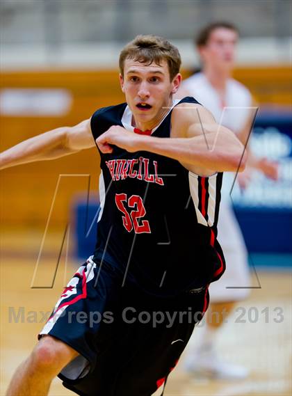 Thumbnail 3 in Brandeis vs. Churchill (NISD Boys Basketball Tournament) photogallery.