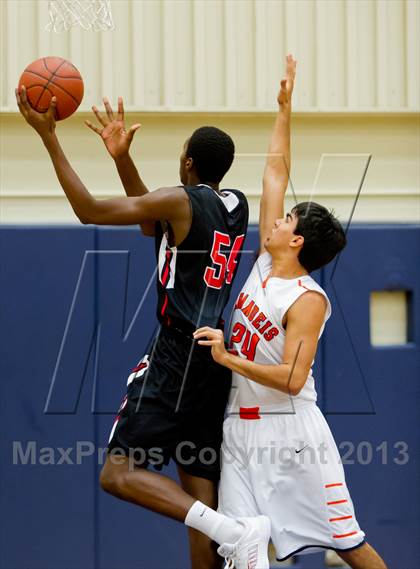 Thumbnail 2 in Brandeis vs. Churchill (NISD Boys Basketball Tournament) photogallery.