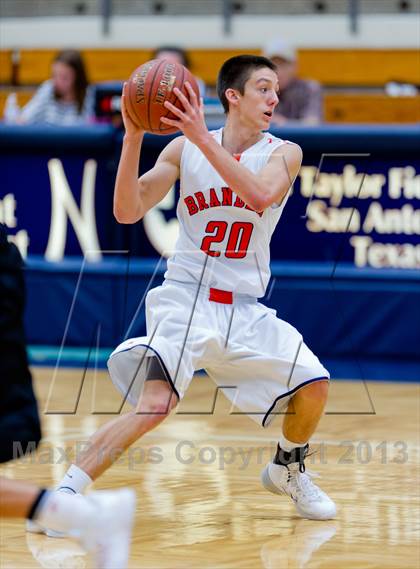 Thumbnail 3 in Brandeis vs. Churchill (NISD Boys Basketball Tournament) photogallery.