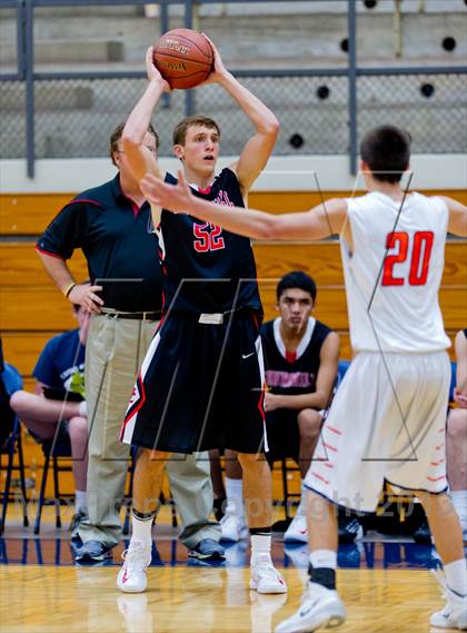 Thumbnail 2 in Brandeis vs. Churchill (NISD Boys Basketball Tournament) photogallery.