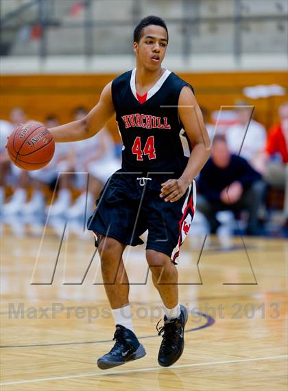 Thumbnail 2 in Brandeis vs. Churchill (NISD Boys Basketball Tournament) photogallery.