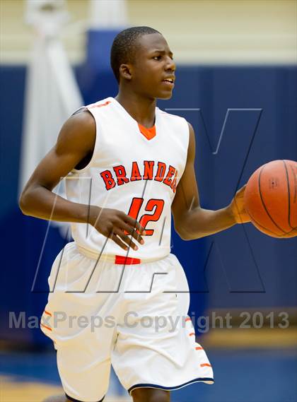 Thumbnail 2 in Brandeis vs. Churchill (NISD Boys Basketball Tournament) photogallery.